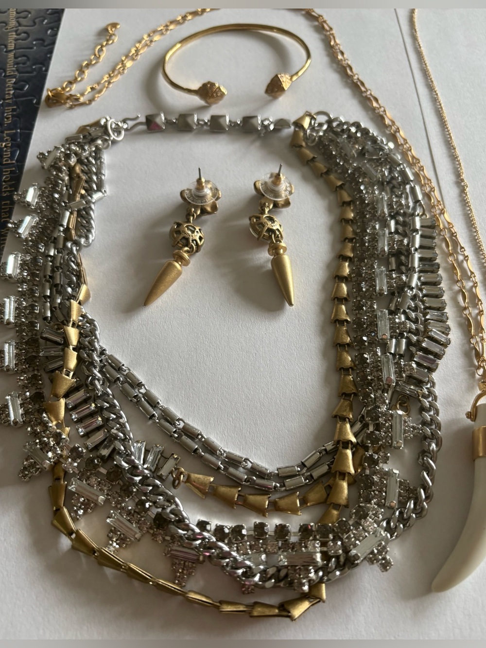Stella and Dot multicolor Drop Earrings - necklaces and bracelet lot of 13 - Picture 8 of 16